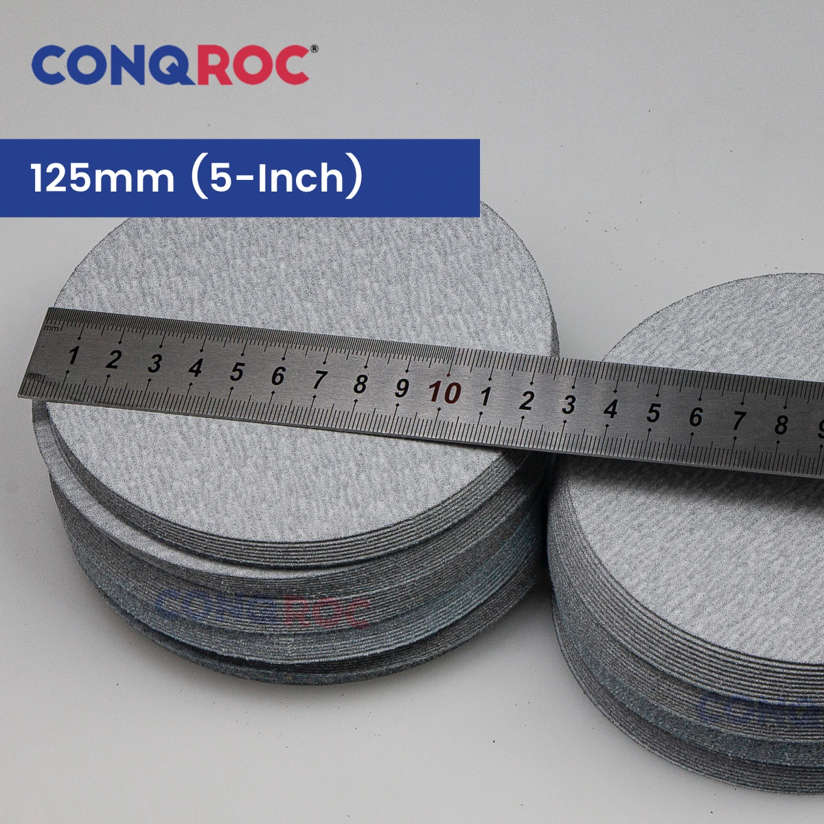 100 Pieces 125mm Sanding Discs White Fused Alumina 5-Inch Dry Sanding Papers Hook and Loop Grit 60~1000