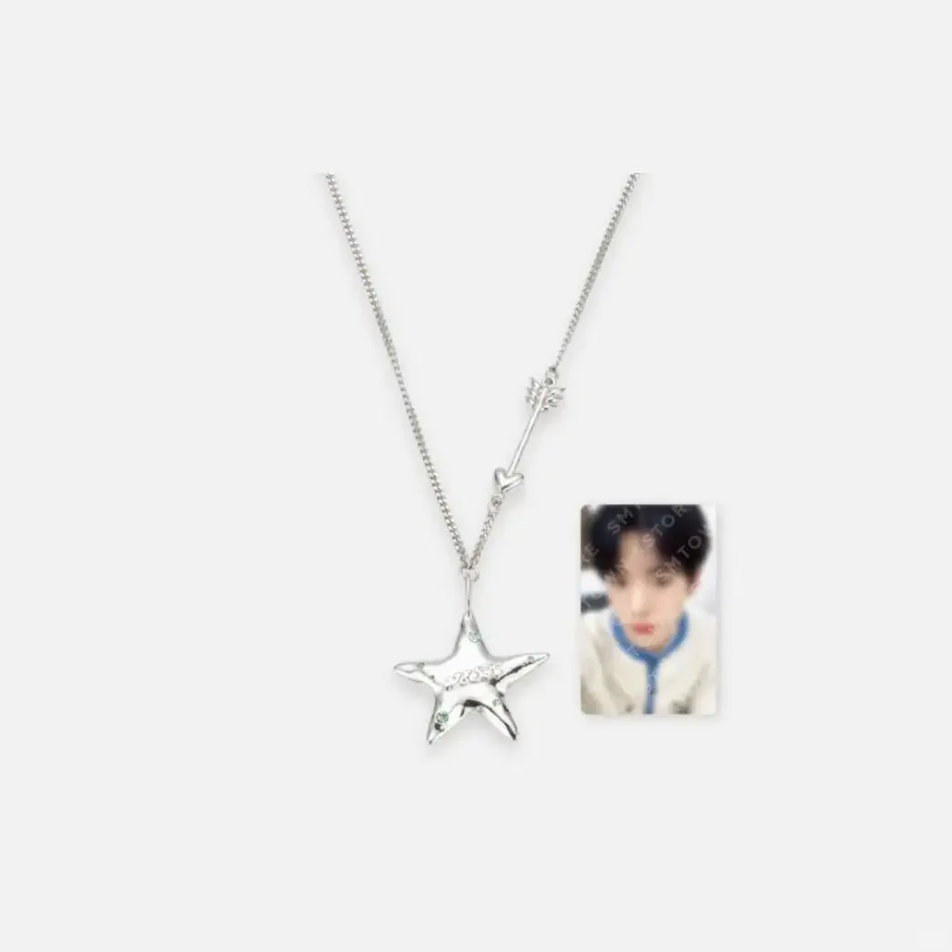 Kpop Idol NCTWISH Same Style Star Necklace SION RIKU YUSHI JAEHEE RYO SAKUYA Official Support Star Necklace Trendy Jewelry