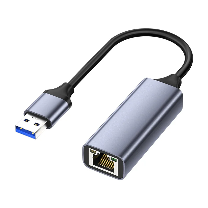 USB 3.0 2.0 محول إيثرنت USB PC الإنترنت USB 1000Mbps محول الشبكة RJ45 Type-C جيجابت 2.5G USB إلى RJ45 لأجهزة الكمبيوتر المحمول/صندوق التلفزيون