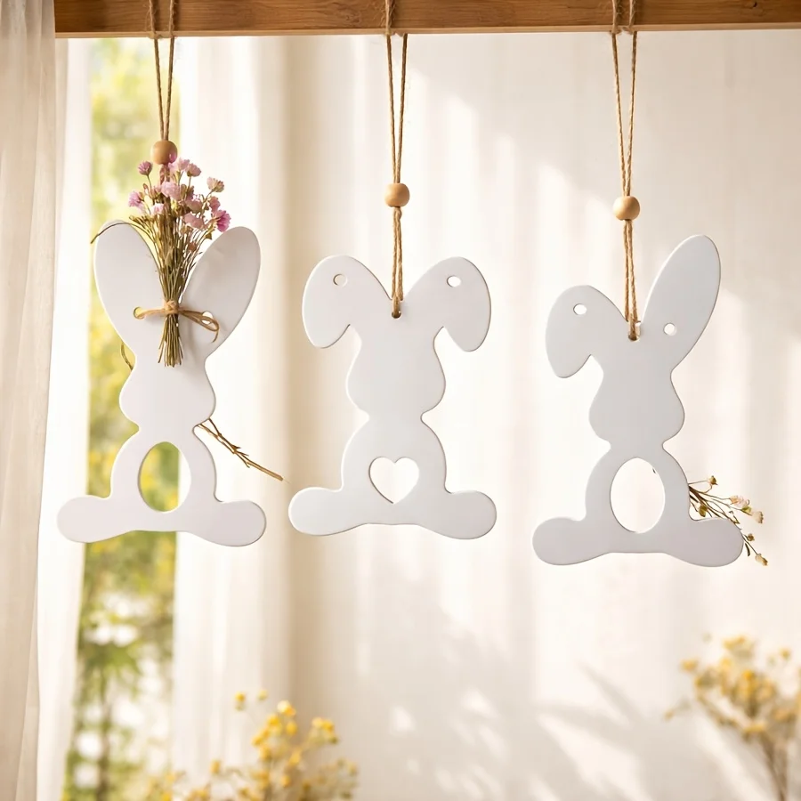 

Силиконовая форма для поделок своими руками: Пасхальный тройной подвесной кролик с отвисающими ушами, глиняная форма, силиконовая форма, пасхальный декор, гипсовая силиконовая форма