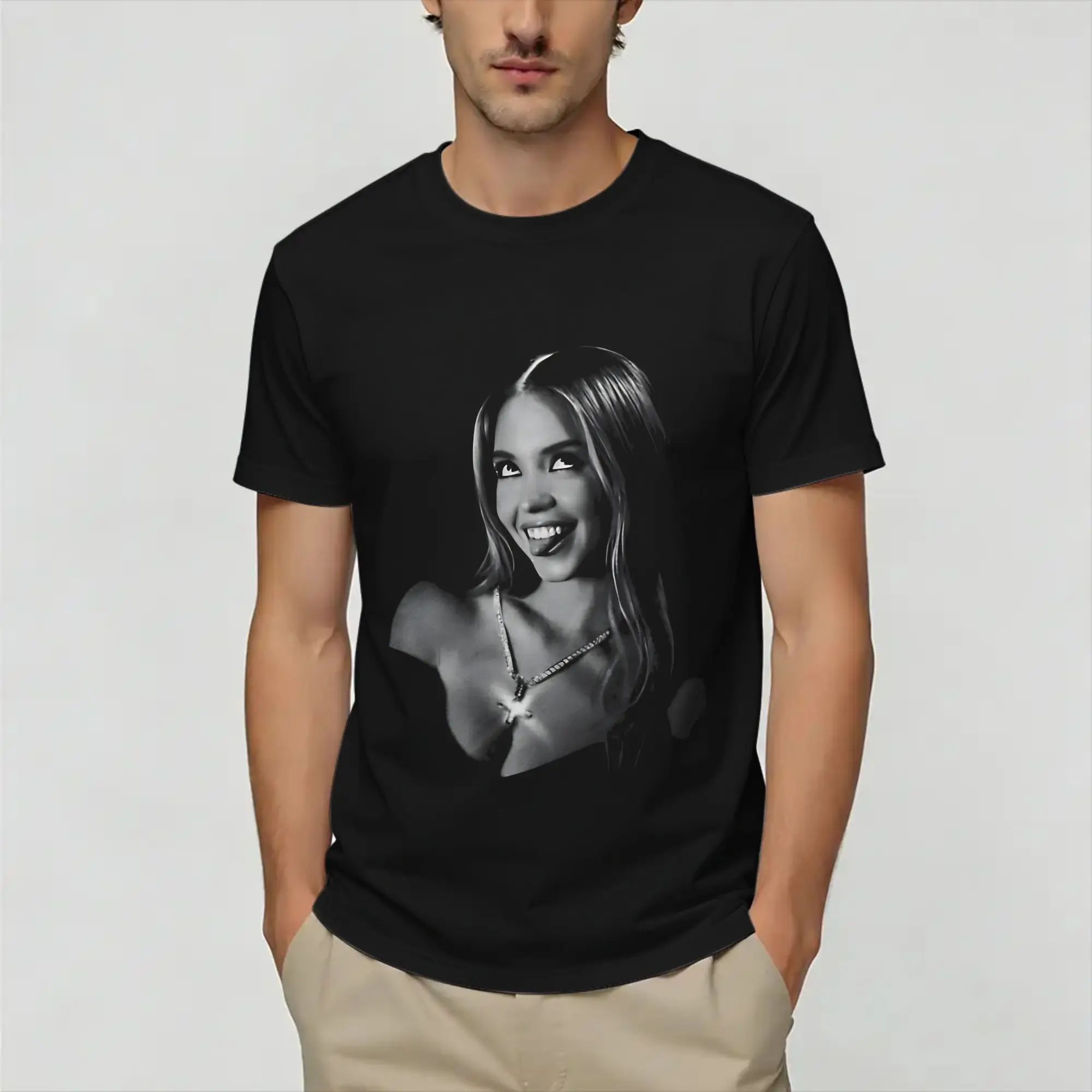 Streetwear T-Shirt Summer Sydney Sweeneys   Trendy Cool T-Shirts  Tee Shirt for Men's Y2K Retro Plus Size 6XL Short Sleeve Tops