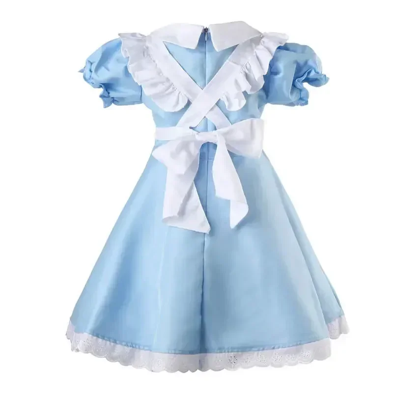 2025 Neues Alice im Wunderland KINDER Mädchen Märchenbuch Märchenbuch Woche Kostüm Dienstmädchen Lolita Kostüm Cosplay Outfitsskeif 1