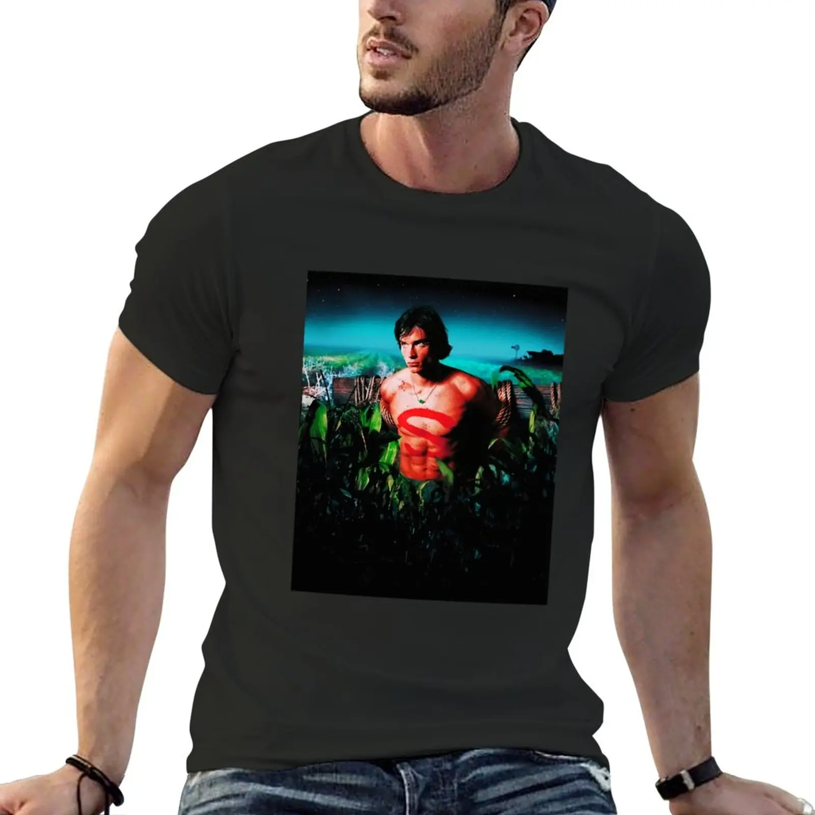 New Smallville Seasons Canvas Print T-Shirt man clothes Oversized t-shirt clothes for men