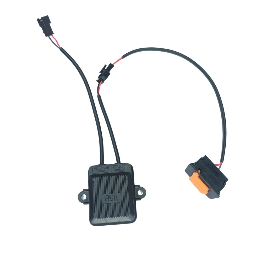 Motorbike USB Charging Socket Electric Bike Phone Charger Power Adapter 12V 108V Wide Voltage Input High Efficiency Durable Part