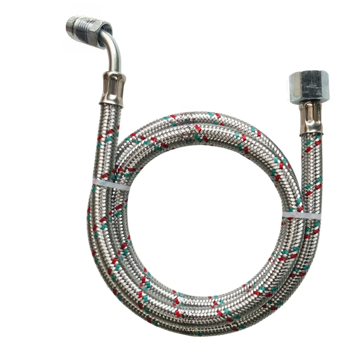 40G Series   Bend: 1/4 BSPT Soft Oil Pipe Braided Oil Tube For Oil Burner Combustion System Diesel Methanol Burner Pipe