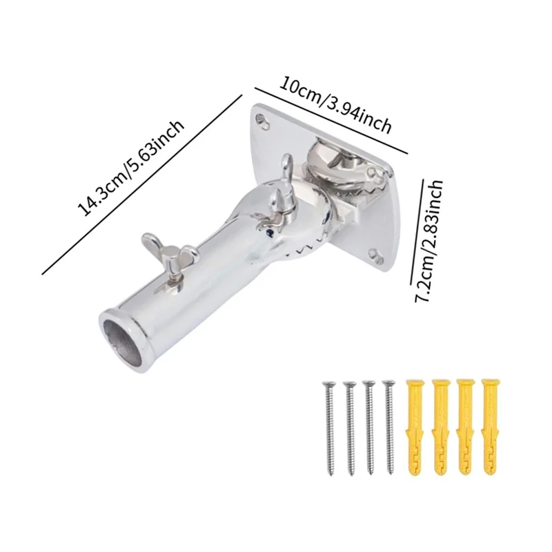 Staffa pratica asta portabandiera ad alta resistenza 25 mm per SUV ATV yacht navi casa auto
