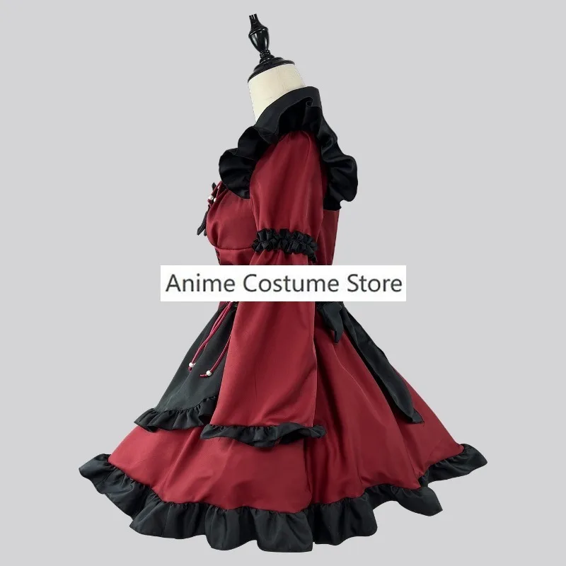 Halloween Gothic Maid Devil Cosplay Costumes Sweet Lolita Girl Party Princess Dress Apron Headwear Neckwear Women Plus Size Cos