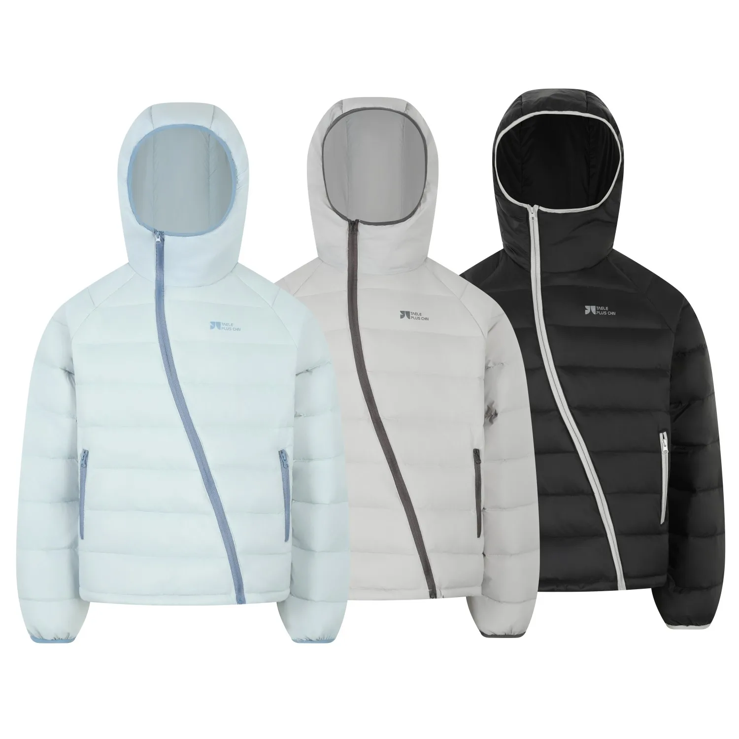 

Зимний легкий пуховик с косой молнией и капюшоном для мужчин и женщин, модный свободный повседневный теплый пуховик для пар, уличная одежда, пальто