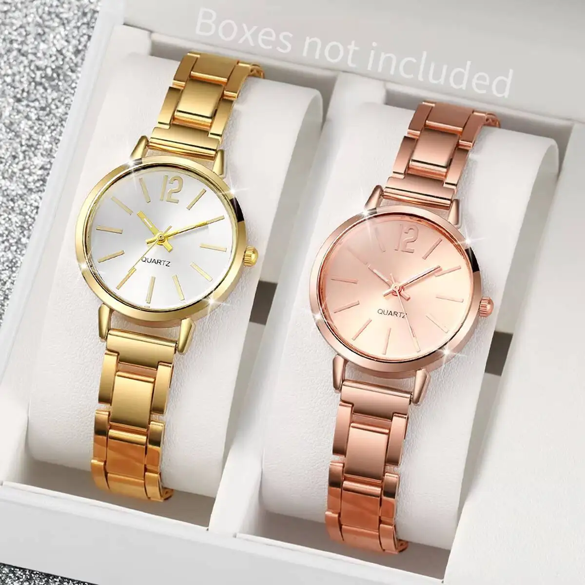 1/2/3PCS Simple Dial Women Quartz Watch Fashion Small Ladies Wristwatch Reloj Mujer Girls Clock Gift（Without Box）