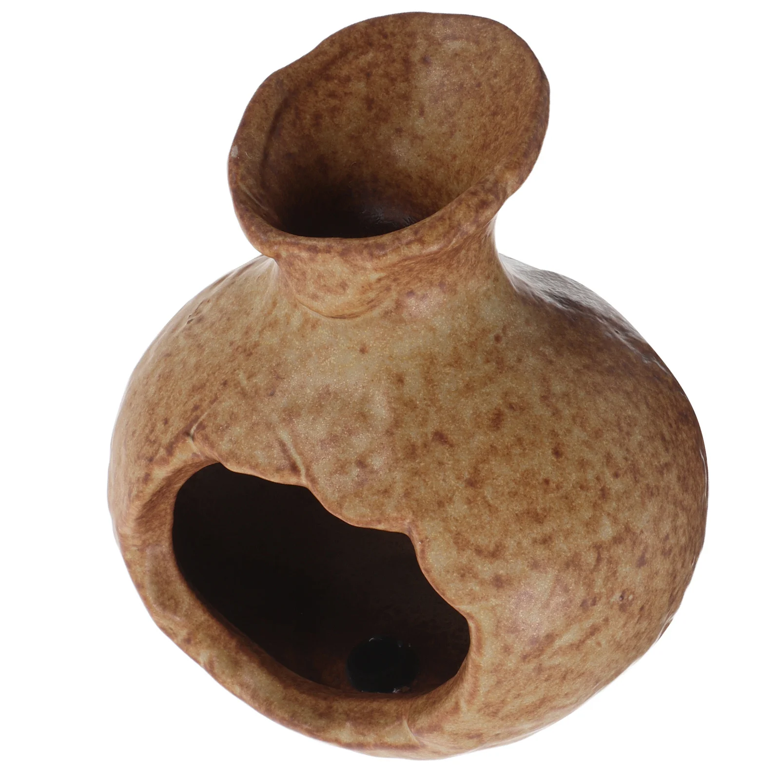 

Ceramic Jar Waterfall Outdoor Tabletop Fountain Bubbling Recirculating Terracotta Pot Plant Holder Garden Patio Summer Lotus