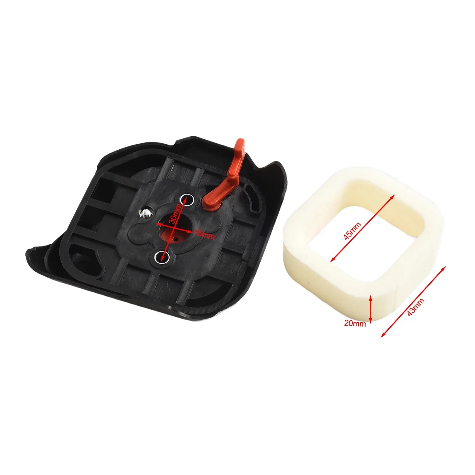 Durable New Air Filter Box Choke Assembly Rubber Stable 2 Cycle Accessories Kits Part Replacement For Brushcutter