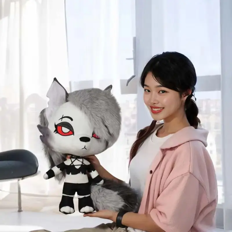 

45cm Loonie Helluva Boss Plushies Cartoon Anime Kawaii Soft Doll Cushion Stuffed Animal Comfortable Room Decoration Toy Gift