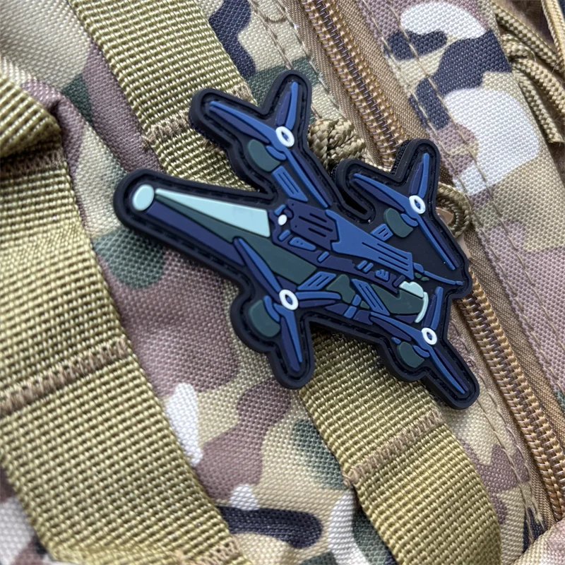 Parche táctico militar PVC 3D UAV con gancho para ropa y mochila - imagen 2