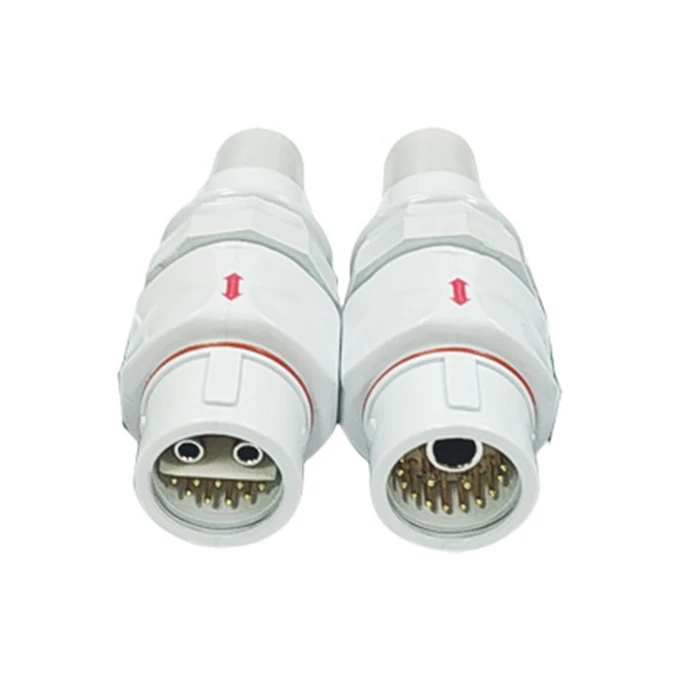 Custom M25 Push-Pull Self-Locking Connector IP50 Waterproof Plug for Beauty Device & Medical Equipment Use