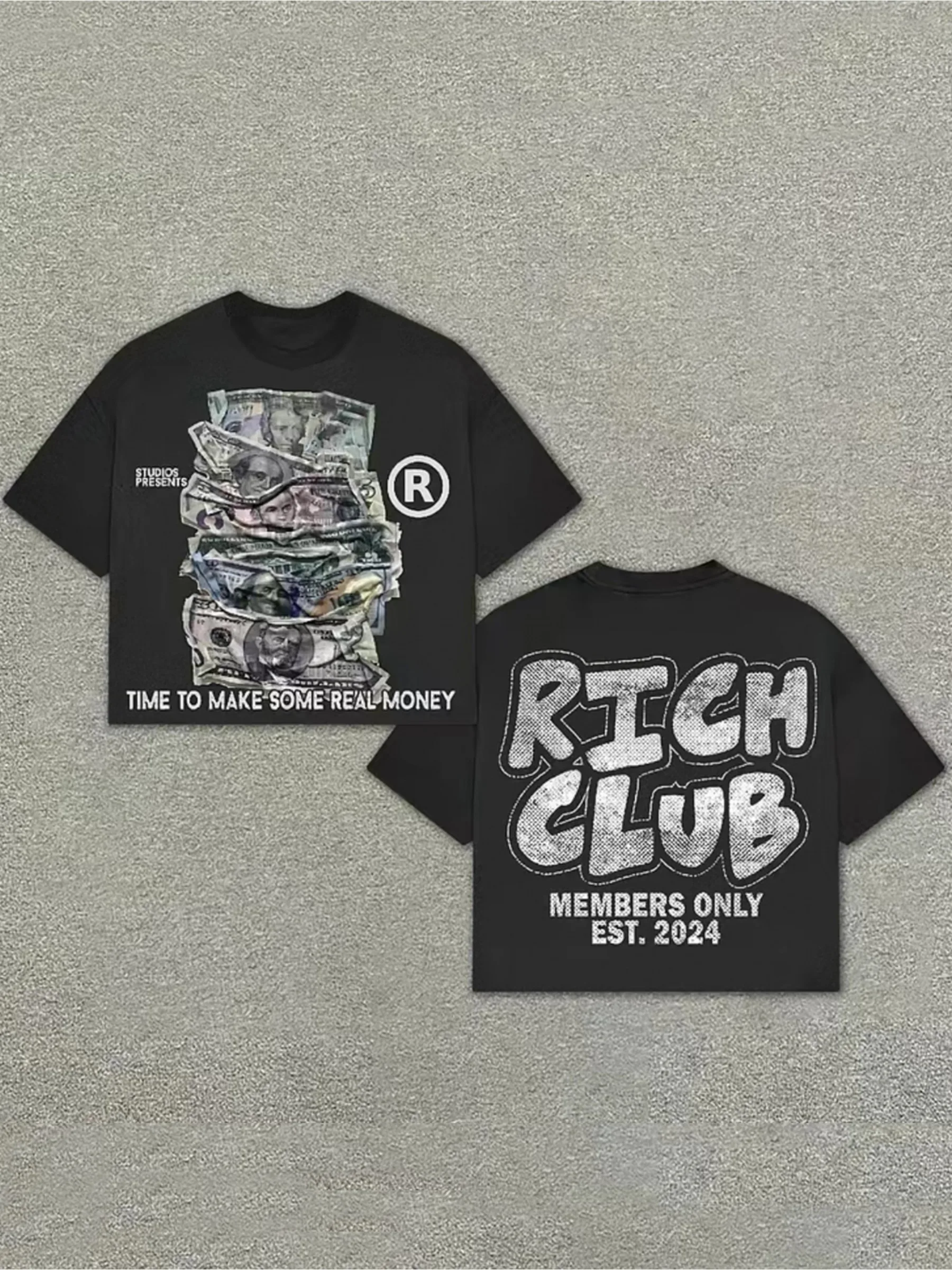 

Men Women Y2K Retro Graphic T-Shirt Casual Loose Fit Double-Sided Print Short Sleeve Tee Summer Vintage Fashion Streetwear