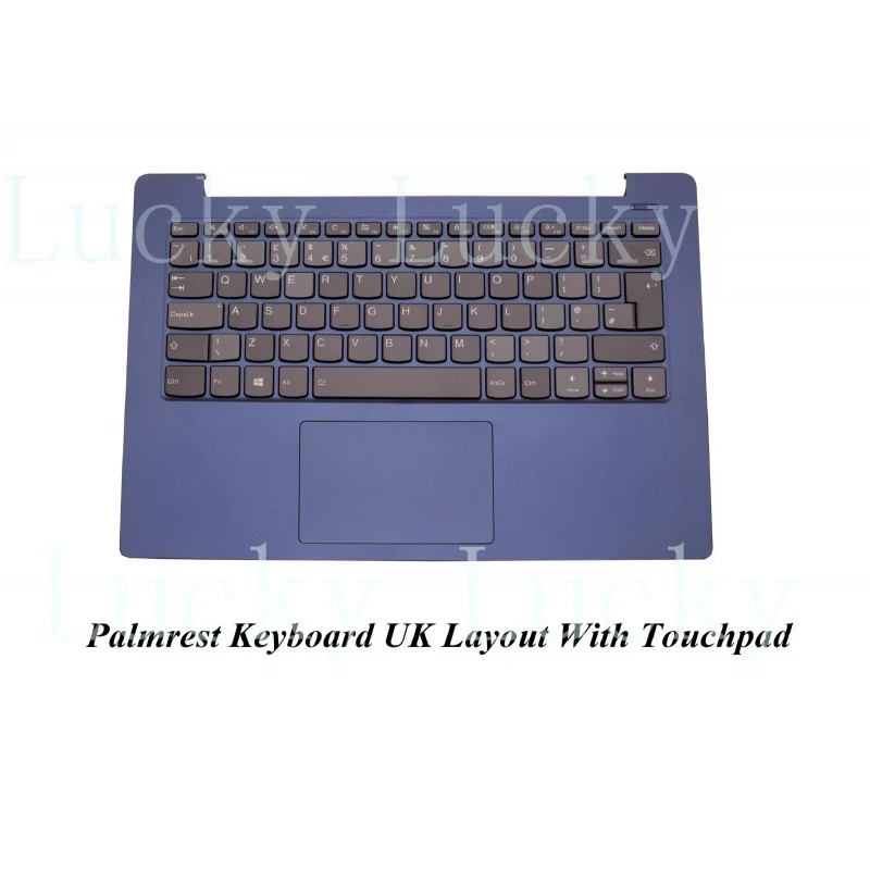 

Клавиатура с тачпадом (UK) синего цвета для LENOVO IDEAPAD 330S-14IKB 330S-14AST (с подставкой для рук)