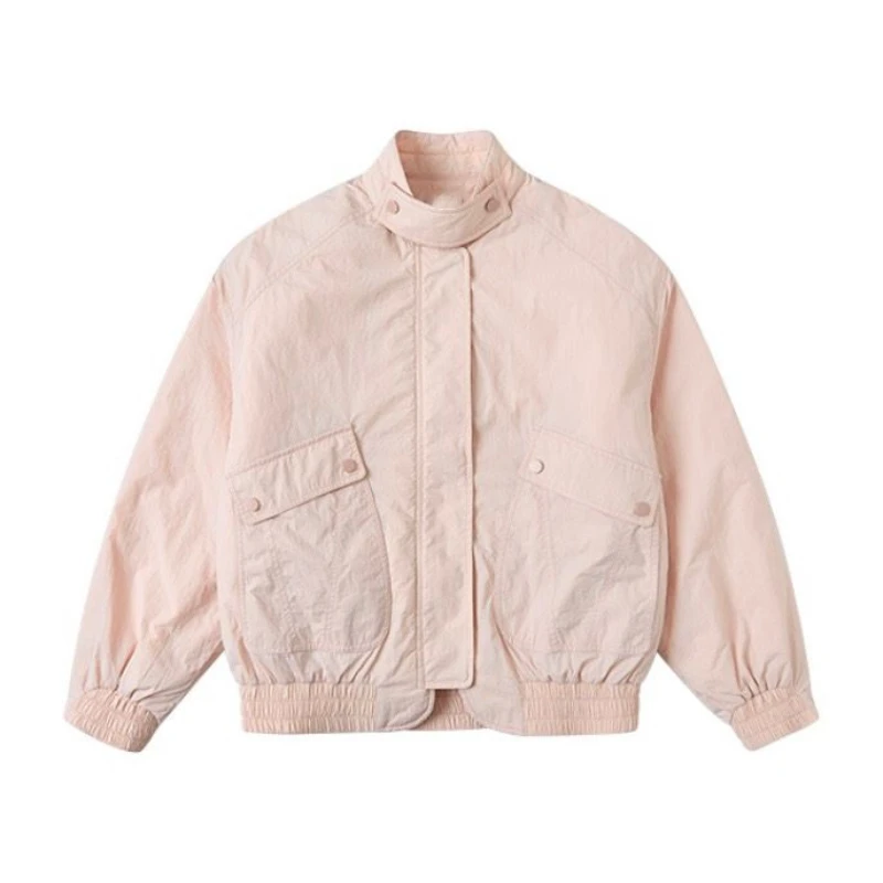 American retro spicy girl stand up collar zipper cardigan cotton clothing autumn/winter loose and thick women's cotton clothing