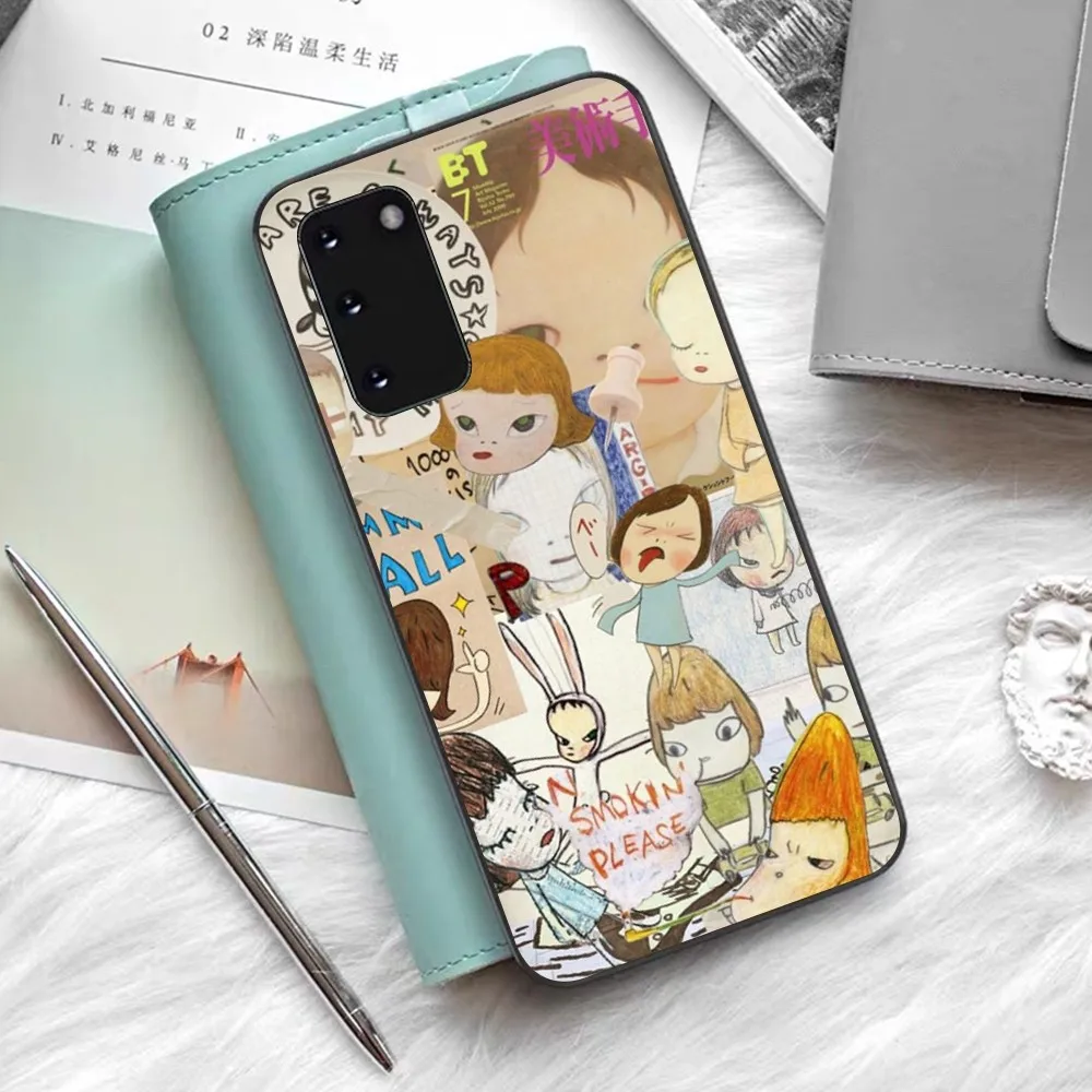 Y-Yoshitomo Girl Nara Phone Case For Samsung S 9 10 20 21 22 23 30 23 24 Plus Lite Ultra FE S10lite Fundas