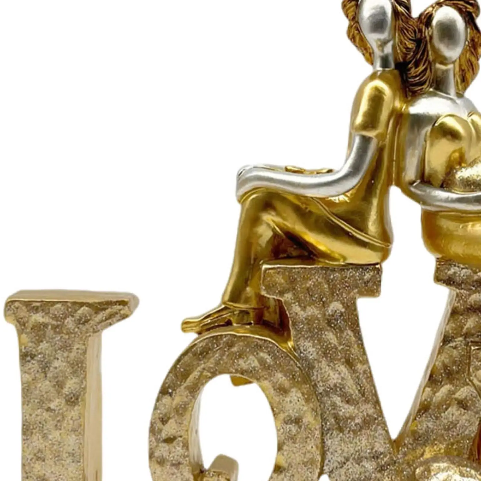 Love Statue Collection Home Decor Sculpture Collectible Figurine Ornament for Entryway Fireplace Bedroom Mantle Living Room
