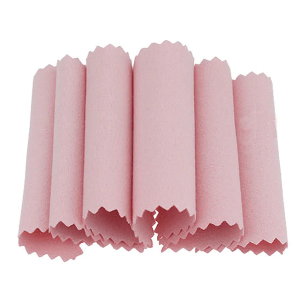 

50 Pcs Jewelry Wiping Cloth Cleaning Polishing Glasses Wipes Cell Phone Silver
