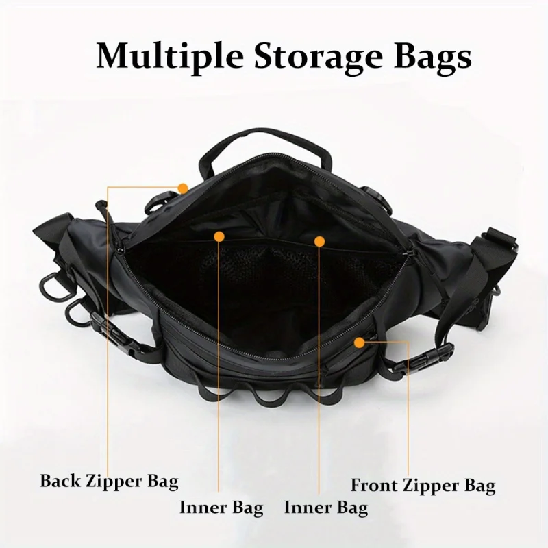Bolsa multifuncional para cintura, bolsa de peito, bolsa transversal, kit de ferramentas