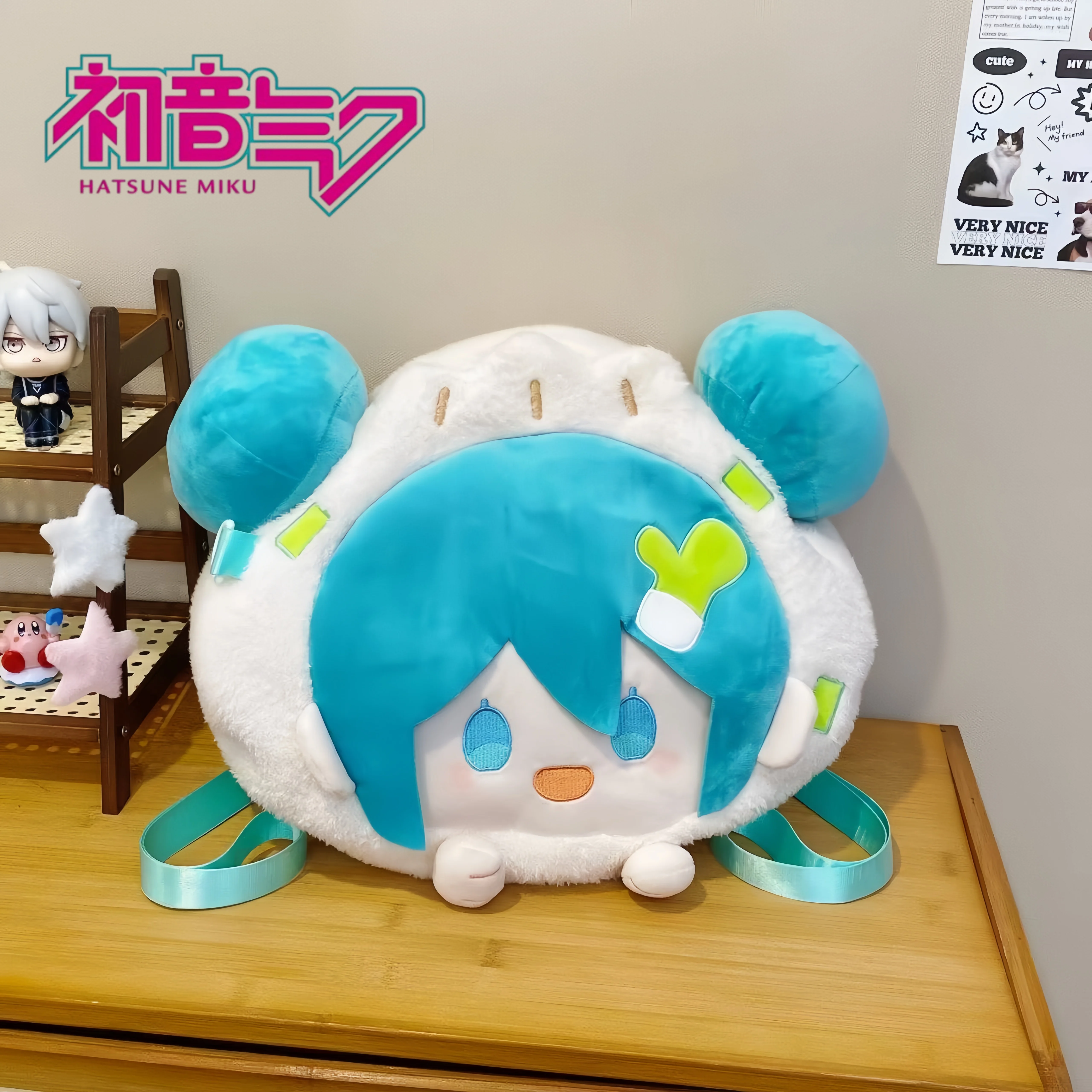 

Рюкзак Hatsune Miku новой модели, ручная сумка-рюкзак через плечо, вместительная сумка для путешествий и походов, подарок для девочки на праздник