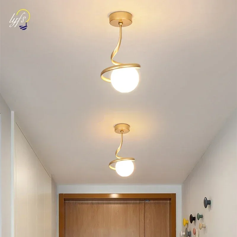 

Nordic LED Ceiling Lamp Interior Lighting Bedroom Living Cloakroom Corridor Fixture Modern Home Decoration Ceiling Light