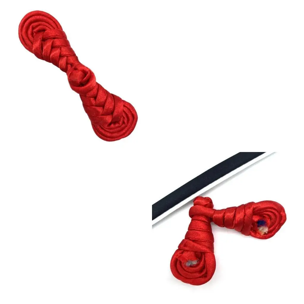 Китайский-узел-ручной-работы-пуговица-в-форме-пипы-лента-застежка-костюм-Тан-поделка-своими-руками