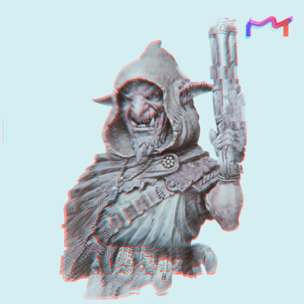 

1/10 Resin unpainted model Kit, Bust Dwarf Gunner unassembled and unpainted GK, 1150X