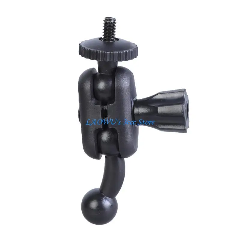 Y8AD Adapter 1/4in Male to 17mm Ball Adapter Tripod Mount Connector Adapter Holder