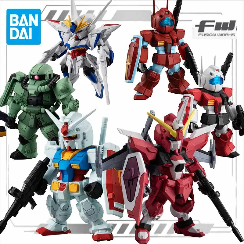 Bandai Original Model Kit GUNDAM FW CONVERGE 23 24 25 26 ZAKU Anime Action Figure Assembly Model Toy for Boys Gifts