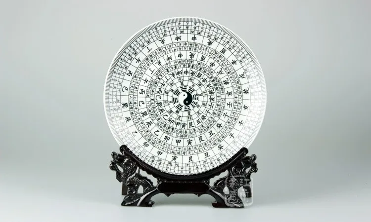 TOP GOOD office home house  protection talisman # Yin-yang eight diagrams FENG SHUI porcelain plate- business  present