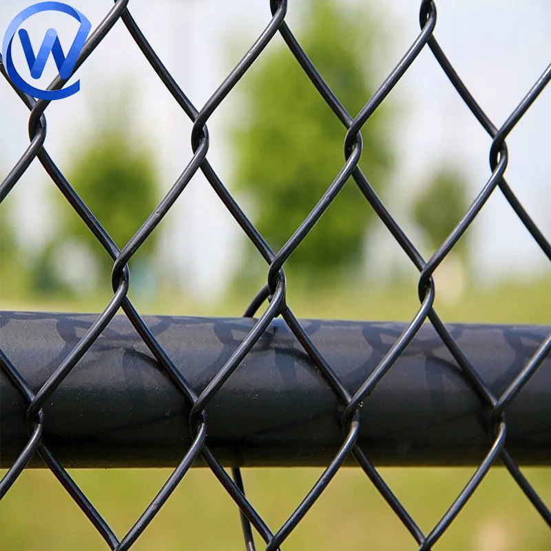 cerca de campo de beisebol padrão, cerca de fio de elo de corrente de aço galvanizado para fazenda e campo