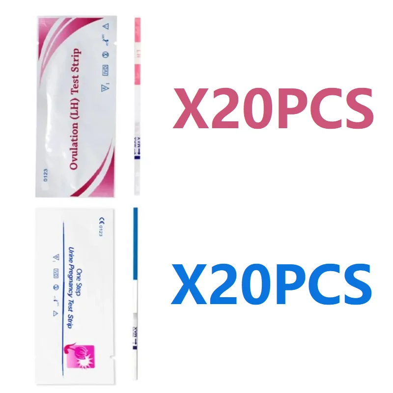 40PCS HCG+LH Test Strips Early Pregnancy Testing Paper Over 99% Accuracy Single-use Home Fertility Urine Measuring Kits Sex Shop