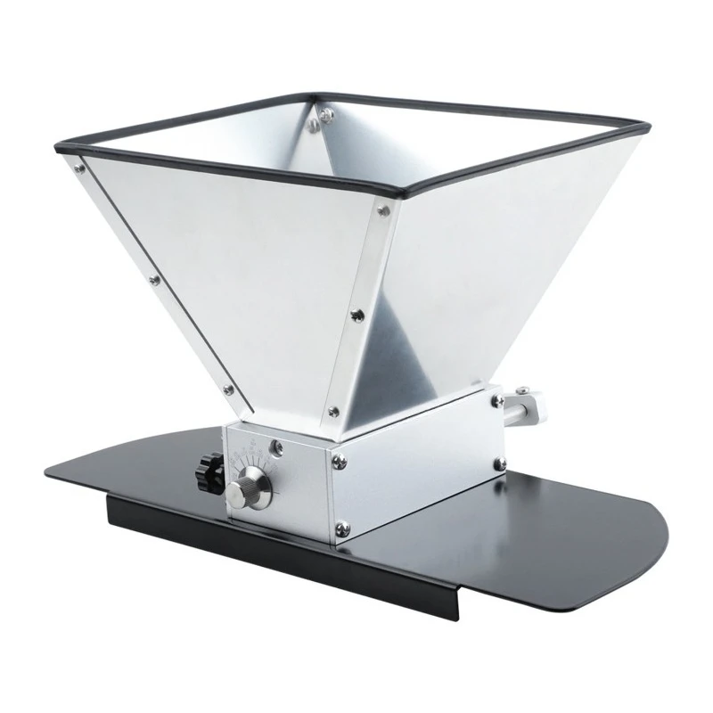2-Roller Stainless Steel Malt Grain Crusher, Barley Grinder For Home Commercial Distillation Brewing