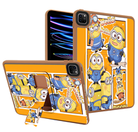 For Samsung Galaxy Tab S6 A7 Lite A8 A9 Plus S9 11inch Cute Cartoon Minion Kids Stand Soft Tablet Protective Case Funda
