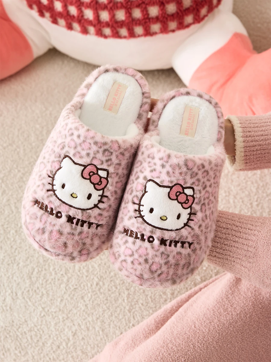 New Winter Lovely Women's Slippers Home Cute Cartoon Cotton Slippers Christmas Deer Non-Slip House Shoes - Image 5
