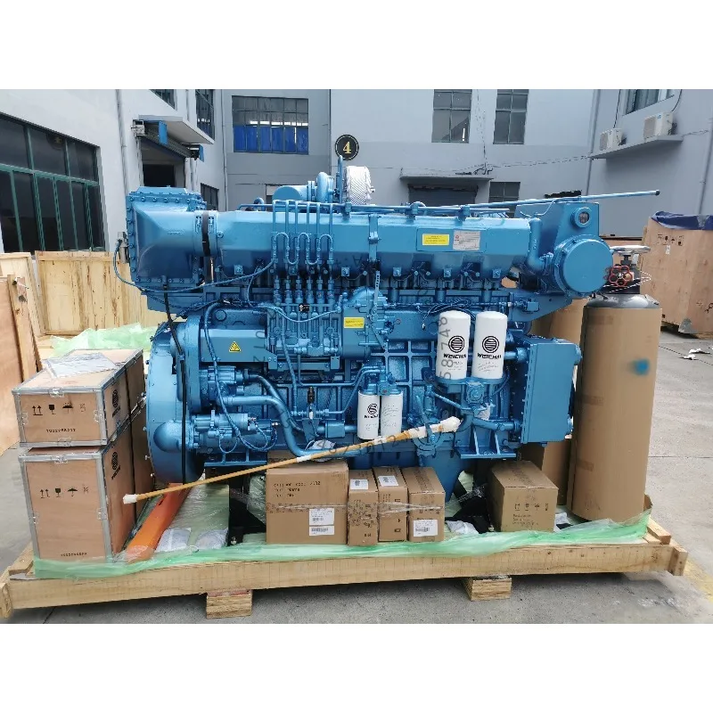 Chinese brands 6Cylinders X6170ZC580-3 Wei chai Bo at di esel Engine 580hp/1350rpm Water Cooled Mar ine Engine for Fishing Sh ip