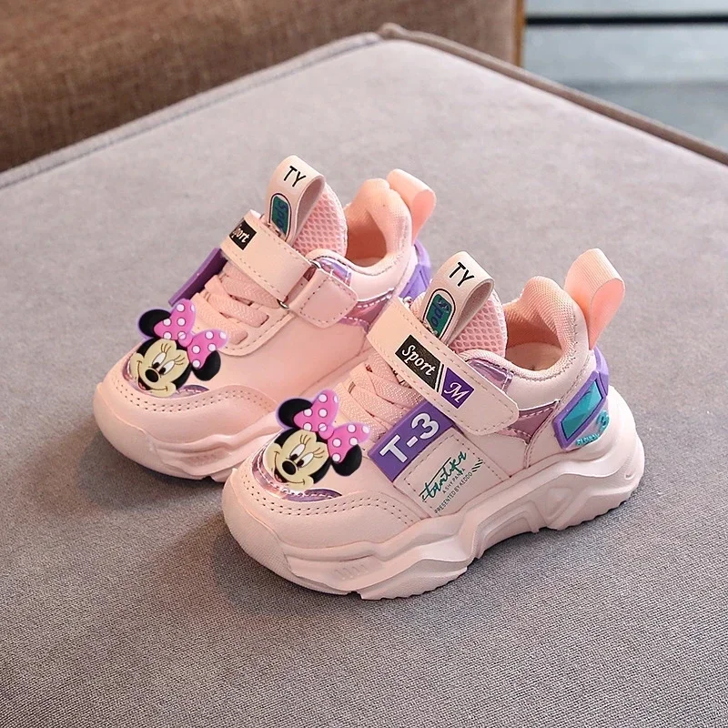 Disney baby casual schoenen jongens en meisjes witte schoenen vrijetijdsschoenen voor kinderen zomer holle baby-peuterschoenen met enkele mesh