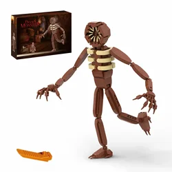 MOC Horror Game Demo Villain Doors Monster Model Man-Eating Role Brown Monster Building Blocks Set DIY Kids Puzzle Toys Gift