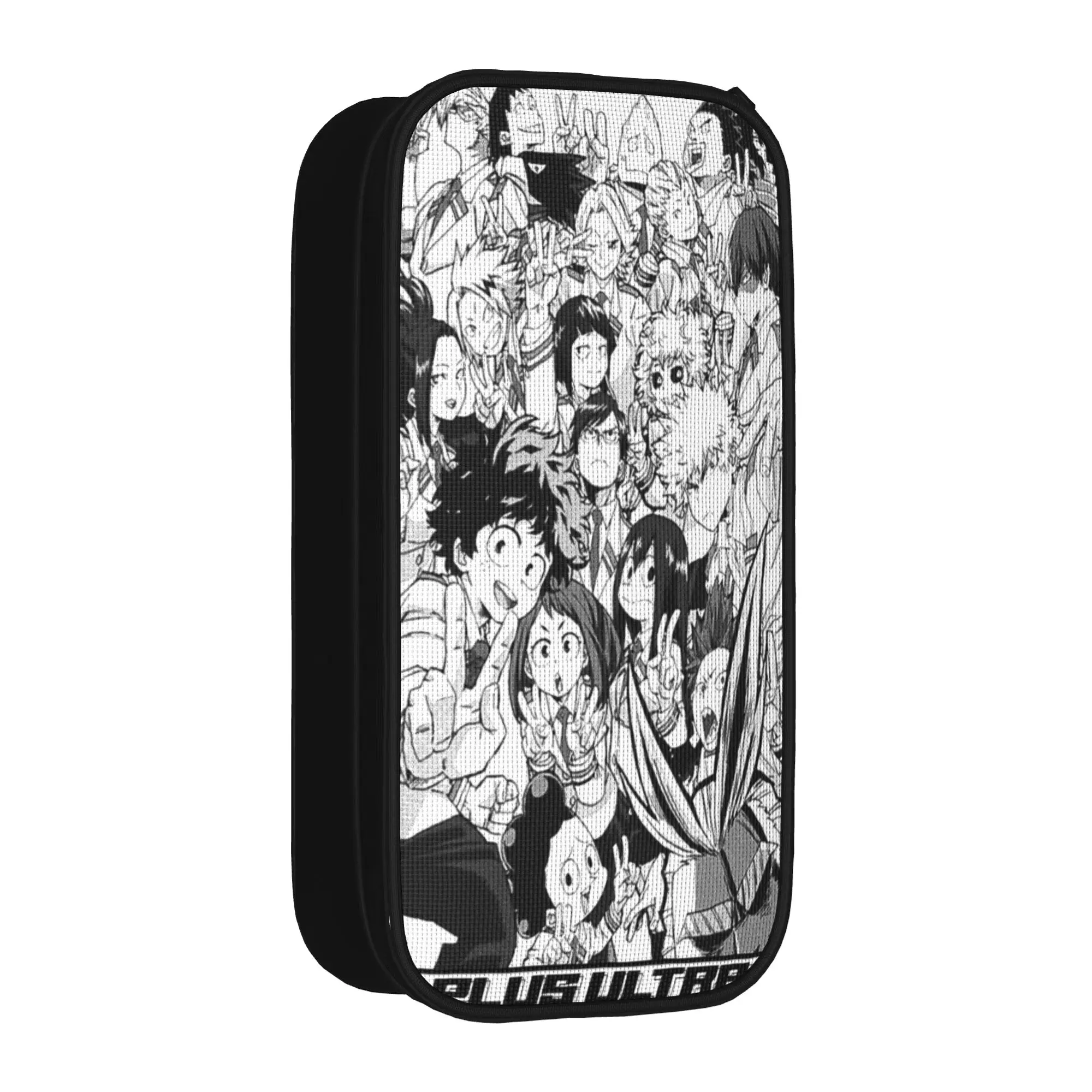 

My Hero Academias Merch Pen Box Large-capacity For School CLASS B black Pencilcase Amazing Gift