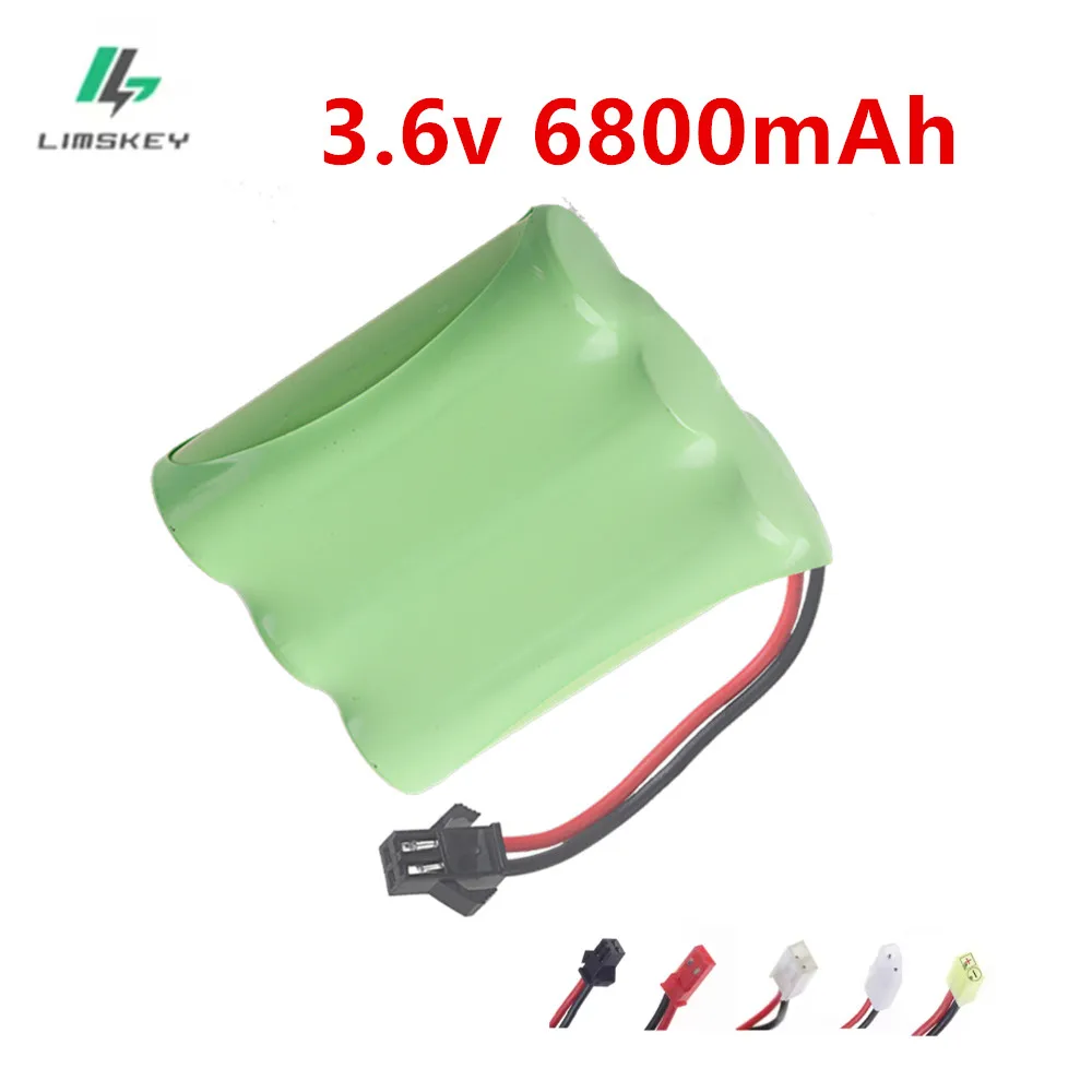 3*AA 6800mAh 3.6V NiMH Battery For Remote Control Toys Cars Trucks Tanks Spare Battery AA 2800mah 3.6v Rechargeable Battery Pack