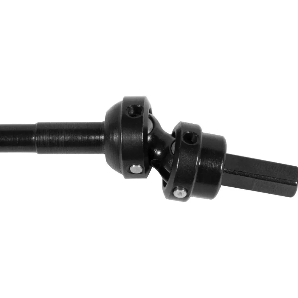 New 1/10 RC Car Front CVD 3-Section Black Drive Shaft Constant Velocity Hard Steel Straight Axle CVD RC Accessories