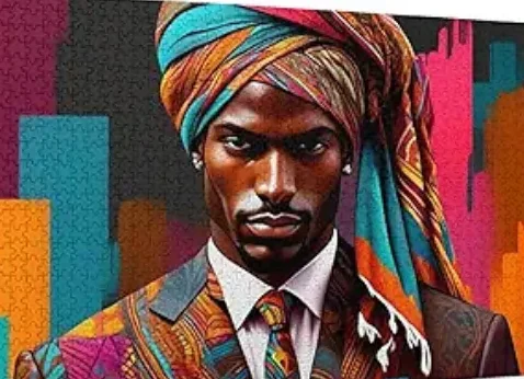 Quebra-cabeças peças para adultos mulher negra africana afro-americana de madeira brinquedos diy presente para decoração de casa educacional