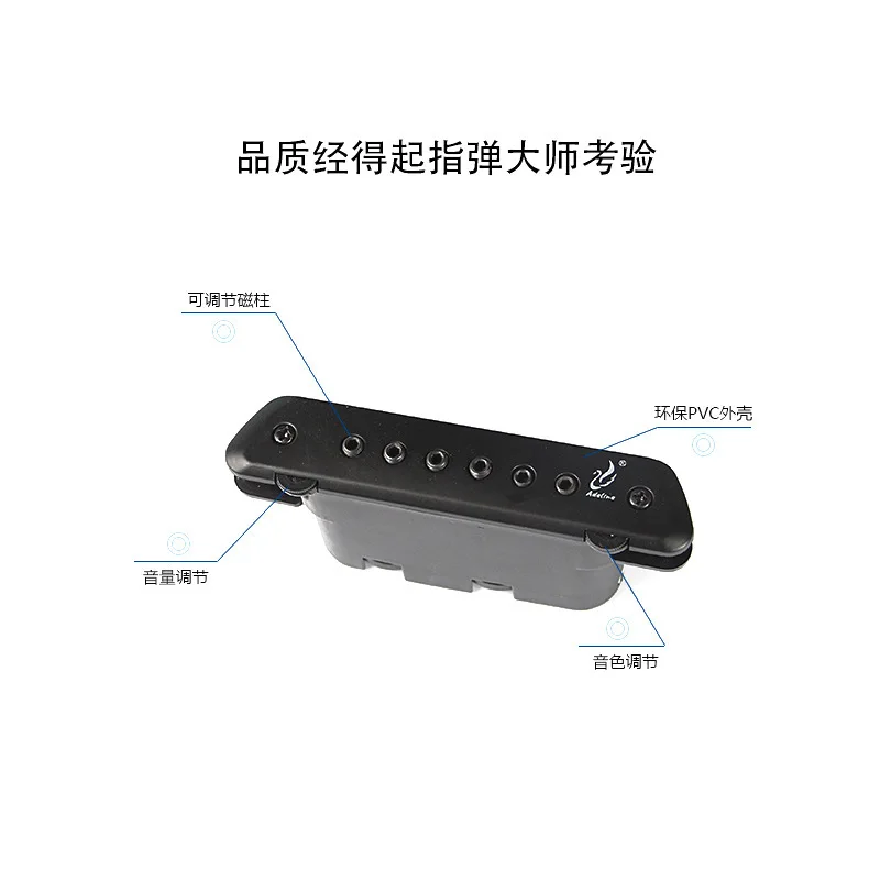 Active Pickup for Acoustic Guitar,Black Diamond Pickup for Slapping, High Fidelity Sound - view 3