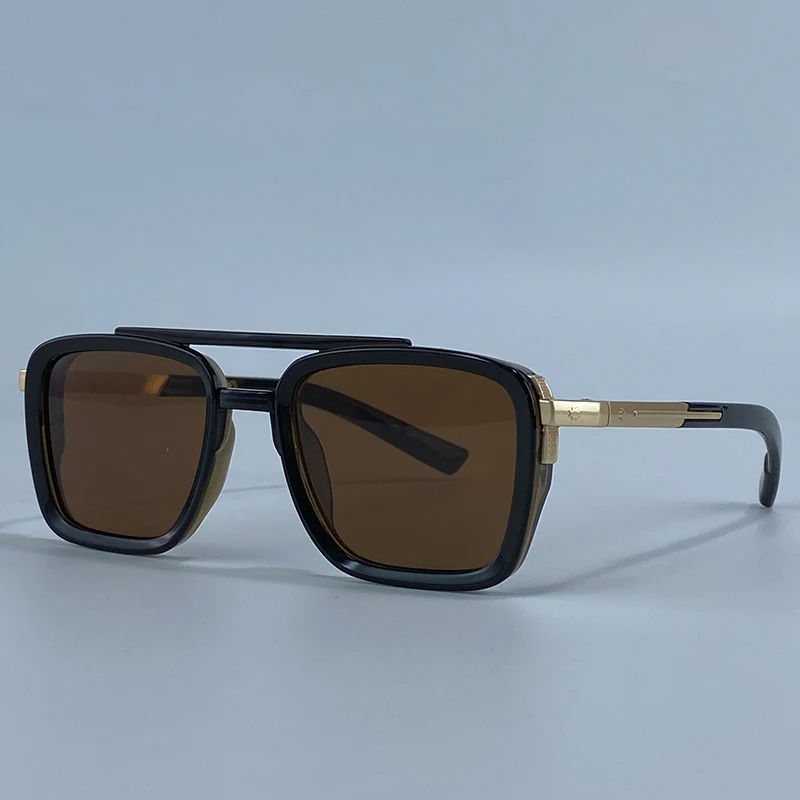 2026 Polarisierte Übergroße Quadratische Sonnenbrille für Damen Luxus Designer Doppelbrücken Y2K Mode Fahrbrille für Damen Retro Shades – Detail 12