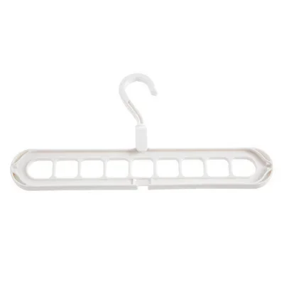 1PC Nine-hole Hanger Multi-functional Nine-hole Rotating Hanger Folding Clothes Drying Storage Rack Pants Hanger Clothes Hangers