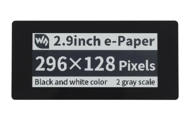 2.9inch Touch E-Paper E-Ink Display HAT for Raspberry Pi, 5-Points Capacitive Touch, 296×128, Black / White, SPI