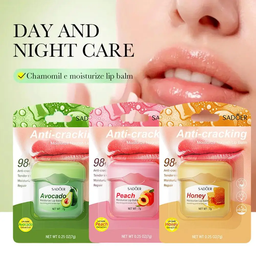 7g Lip Balm Moisturizing Lipstick Base Moisturizer Care Plant Anti-Cracking Balm Makeup Natural Lip Lip Jelly Petroleum M7O1