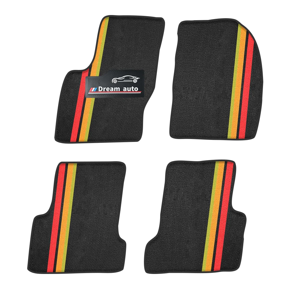 Car Floor Mat For Ford Focus 2010-2017 C346 MK3 Classic Concave bridge 24cm Waterproof Car Mats Full Set